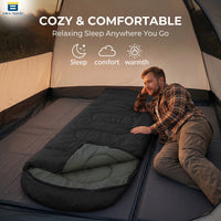 Bimla Traders Sleeping Bag for Camping & Travel | Regular Size Lightweight Sleeping Bag (1kg) | Comfortable, Easy to Carry & Store. Pack of 1