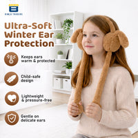 Bimla Traders Kids Premium Plush Bunny Earmuffs – Ultra-Soft, Windproof Ear Warmers with Animated Moving Ears