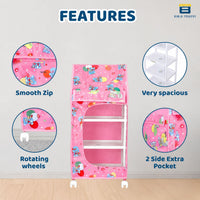 Bimla Traders Baby Almirah Kids Storage Organizer for Clothes,Books,Shoes,Toys Wardrobe for Multipurpose Collapsible