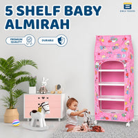 Bimla Traders Baby Almirah Kids Storage Organizer for Clothes,Books,Shoes,Toys Wardrobe for Multipurpose Collapsible
