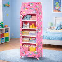 Bimla Traders Baby Almirah Kids Storage Organizer for Clothes,Books,Shoes,Toys Wardrobe for Multipurpose Collapsible