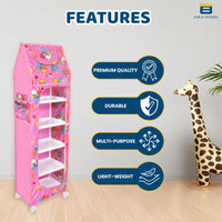 Bimla Traders Baby Almirah Kids Storage Organizer for Clothes,Books,Shoes,Toys Wardrobe for Multipurpose Collapsible