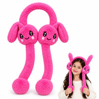 Bimla Traders Kids Premium Plush Bunny Earmuffs – Ultra-Soft, Windproof Ear Warmers with Animated Moving Ears