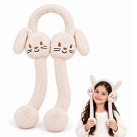 Bimla Traders Kids Premium Plush Bunny Earmuffs – Ultra-Soft, Windproof Ear Warmers with Animated Moving Ears