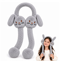 Bimla Traders Kids Premium Plush Bunny Earmuffs – Ultra-Soft, Windproof Ear Warmers with Animated Moving Ears