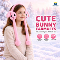 Bimla Traders Kids Premium Plush Bunny Earmuffs – Ultra-Soft, Windproof Ear Warmers with Animated Moving Ears