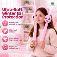 Bimla Traders Kids Premium Plush Bunny Earmuffs – Ultra-Soft, Windproof Ear Warmers with Animated Moving Ears