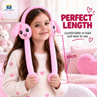 Bimla Traders Kids Premium Plush Bunny Earmuffs – Ultra-Soft, Windproof Ear Warmers with Animated Moving Ears