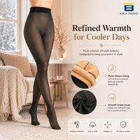 Bimla Traders Women Winter Fur Leggings | Mild Winter Thermal Leggings for 10-18°C | Soft Fleece-Lined Stretch Winter Wear Bottoms