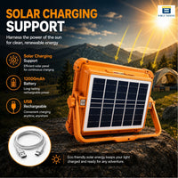 Bimla Traders Rechargeable Solar Emergency Light for Home | Bright, Reliable Power Backup Anytime | Floor Light for Indoor & Outdoor Use