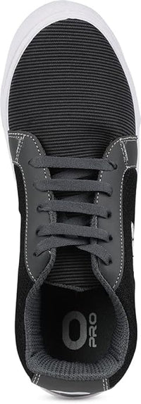Pro by Khadim's Men's Grey Casual Sneakers