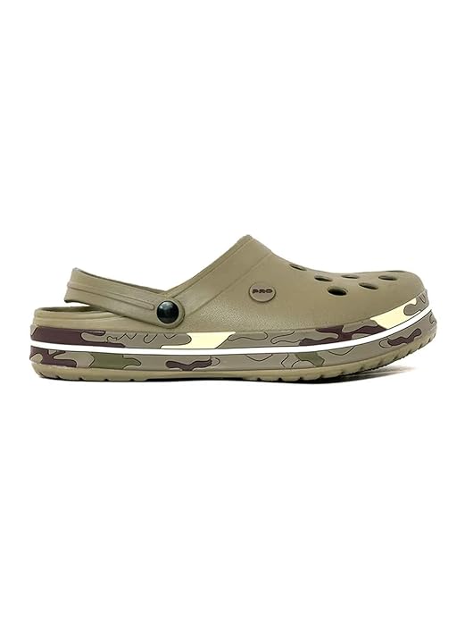 Khadim's Pro Olive Green Washable Clog Sandal for Men