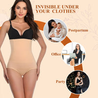 Bimla Traders High-Waist Tummy Tucker Shapewear for Women | Seamless Body Shaper | Invisible Under Dresses | Slimming Control Panty