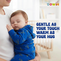 Dowin Thermal Front Open Polyfill Baby Hoddie and Pajami Suit for Winters