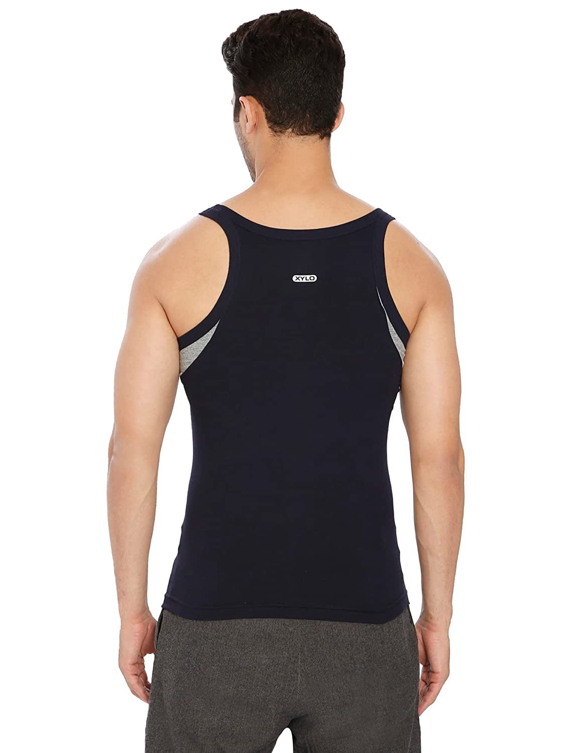 Lux Xylo Cotton Men's Round Neck Sleeveles Vest - Assorted (999)