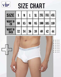 VIP Mens Cotton Brief Pack of 1 (SIGNOR_WHITE)