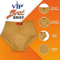 VIP Brat Boys 100% Cotton Stylish Briefs - Pack of 2 - Assorted