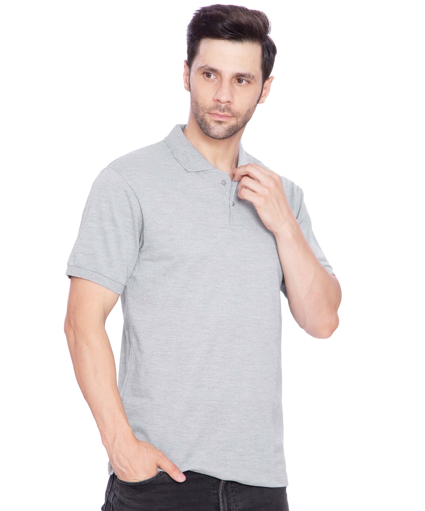 Bimla Traders Men's Regular Fit Polo Neck Half Sleeve Solid Premium T-Shirt | Pack of 1