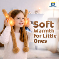 Bimla Traders Kids Premium Plush Bunny Earmuffs – Ultra-Soft, Windproof Ear Warmers with Animated Moving Ears
