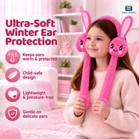 Bimla Traders Kids Premium Plush Bunny Earmuffs – Ultra-Soft, Windproof Ear Warmers with Animated Moving Ears