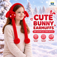 Bimla Traders Kids Premium Plush Bunny Earmuffs – Ultra-Soft, Windproof Ear Warmers with Animated Moving Ears