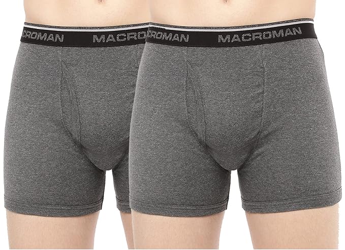 MacroMan Men's Cotton Outer Elastic Trunk's (Pack of 2)