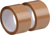 CRAE Brown Packaging Cello Tape For Office, Home and E-Commerce Packing | 100M |