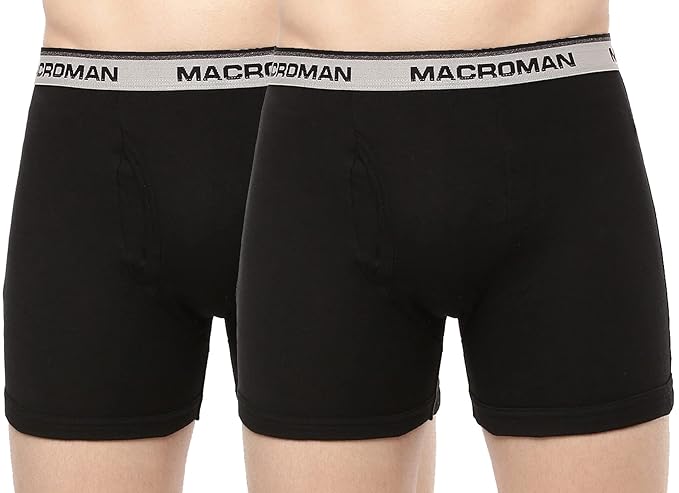 MacroMan Men's Cotton Outer Elastic Trunk's (Pack of 2)