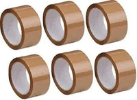 CRAE Brown Packaging Cello Tape For Office, Home and E-Commerce Packing | 100M |