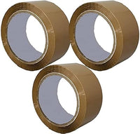 CRAE Brown Packaging Cello Tape For Office, Home and E-Commerce Packing | 100M |