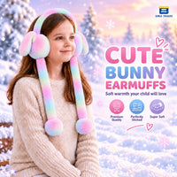 Bimla Traders Kids Premium Plush Bunny Earmuffs – Ultra-Soft, Windproof Ear Warmers with Animated Moving Ears