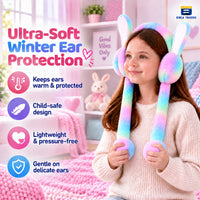 Bimla Traders Kids Premium Plush Bunny Earmuffs – Ultra-Soft, Windproof Ear Warmers with Animated Moving Ears