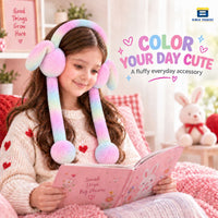 Bimla Traders Kids Premium Plush Bunny Earmuffs – Ultra-Soft, Windproof Ear Warmers with Animated Moving Ears