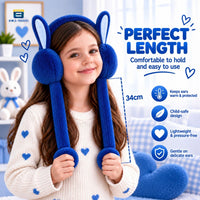 Bimla Traders Kids Premium Plush Bunny Earmuffs – Ultra-Soft, Windproof Ear Warmers with Animated Moving Ears