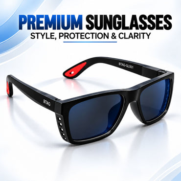 Btag Sunglasses for Men & Women, 100% UV Protection, Stylish Outdoor Eyewear for Driving, Cycling, Bike Riding, Travelling, Sports & Hiking. Pack of 1