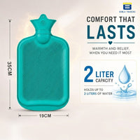 Bimla Traders Hot Water Bag (2Ltr) for Pain Relief | Non-Electric Rubber Heating Bottle Period Cramps, Body Aches | Long Heat Retention