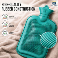 Bimla Traders Hot Water Bag (2Ltr) for Pain Relief | Non-Electric Rubber Heating Bottle Period Cramps, Body Aches | Long Heat Retention