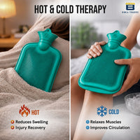 Bimla Traders Hot Water Bag (2Ltr) for Pain Relief | Non-Electric Rubber Heating Bottle Period Cramps, Body Aches | Long Heat Retention