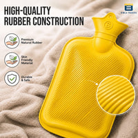 Bimla Traders Hot Water Bag (2Ltr) for Pain Relief | Non-Electric Rubber Heating Bottle Period Cramps, Body Aches | Long Heat Retention