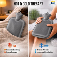 Bimla Traders Hot Water Bag (2Ltr) for Pain Relief | Non-Electric Rubber Heating Bottle Period Cramps, Body Aches | Long Heat Retention