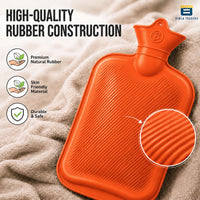 Bimla Traders Hot Water Bag (2Ltr) for Pain Relief | Non-Electric Rubber Heating Bottle Period Cramps, Body Aches | Long Heat Retention