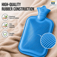 Bimla Traders Hot Water Bag (2Ltr) for Pain Relief | Non-Electric Rubber Heating Bottle Period Cramps, Body Aches | Long Heat Retention