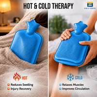 Bimla Traders Hot Water Bag (2Ltr) for Pain Relief | Non-Electric Rubber Heating Bottle Period Cramps, Body Aches | Long Heat Retention