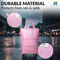 Bimla Traders Travel Duffle Bag with Wheels | Expandable & Waterproof Traveling Bag for Unisex (Pack of 1)