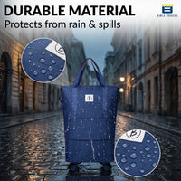 Bimla Traders Travel Duffle Bag with Wheels | Expandable & Waterproof Traveling Bag for Unisex (Pack of 1)