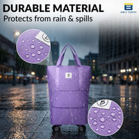 Bimla Traders Travel Duffle Bag with Wheels | Expandable & Waterproof Traveling Bag for Unisex (Pack of 1)