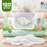 Bimla Traders Soft Natural Baby Wipes | Natural & Gentle Care | Ultra-Soft, Baby-Friendly Wet Wipes for Daily Use 120 Piece Pack