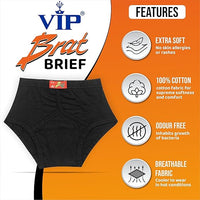VIP Brat Boys 100% Cotton Stylish Briefs - Pack of 2 - Assorted