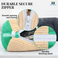 Bimla Traders Reusable Shoe Laundry Bag for Washing Machine & Dryer | Plush Zippered Washing Pouch for Sneakers, Baby Items & Delicates