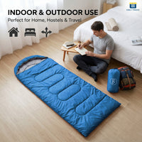 Bimla Traders Sleeping Bag for Camping & Travel | Regular Size Lightweight Sleeping Bag (1kg) | Comfortable, Easy to Carry & Store. Pack of 1